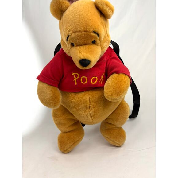VTG Walt Disney Winnie the Pooh Plush Kids Backpack Stuffed Animal 1990s - Picture 1 of 16